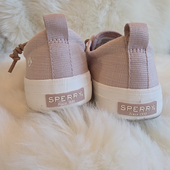 Sperry Women's Pink Canvas Sneakers - Picture 2 of 4